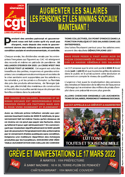 UD44 Appel a manifestation 17.03