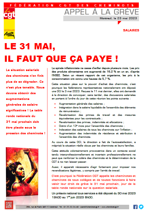 20230523 Appel greve Salaires