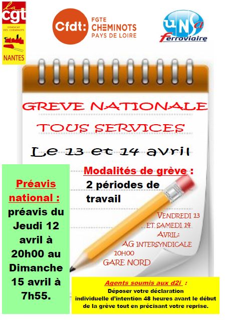 modalités 13 et 14 avril