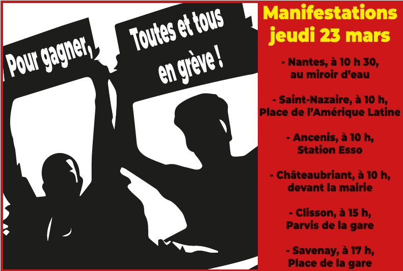 manifs 23 MARS 2023