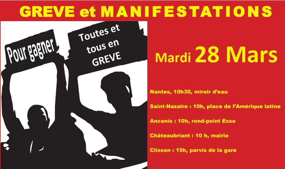 manifs 28 MARS 2023