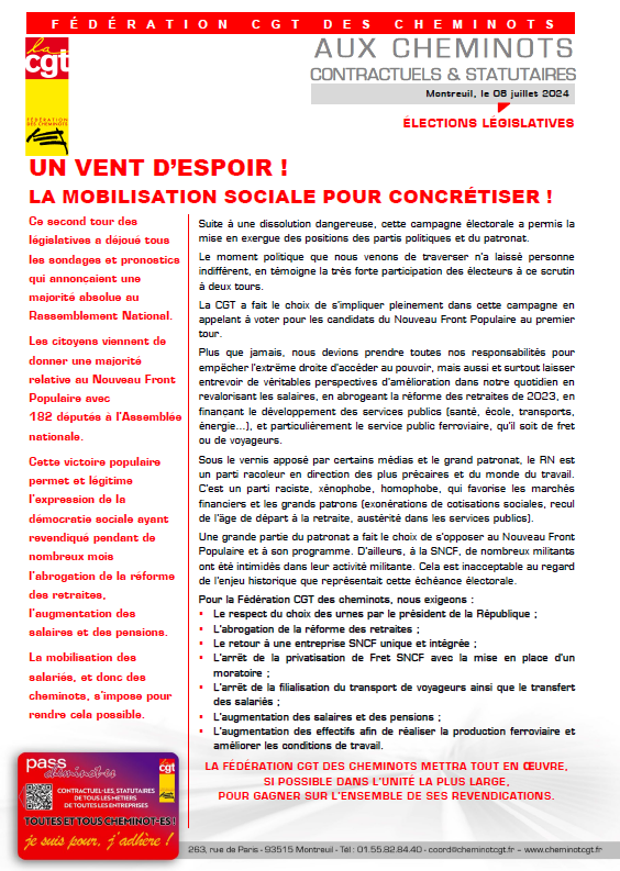 tract vent d'espoir